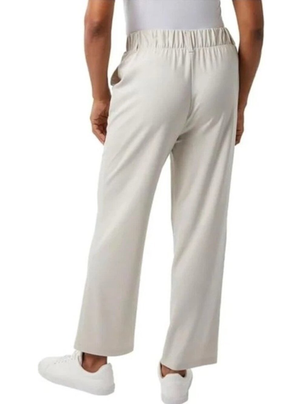 NWT 32 Degrees Cool Women's XXL Cream Lightweight Pants Straight Leg G2219 - Picture 2 of 15